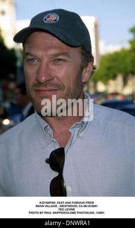 18 juin 2001 - K22168PSK : rapide et furieux PREM.MANN VILLAGE , WESTWOOD, CA 06/18/2001.TED LEVINE. PAUL SKIPPER/(2001 Image : © Crédit Photos Globe/ZUMAPRESS.com) Banque D'Images