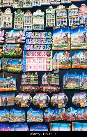 Souvenirs en vente près de la Grand Place Bruxelles Belgique Banque D'Images