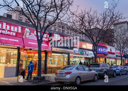 'Little India' district de Jackson Heights, Queens, New York City Banque D'Images