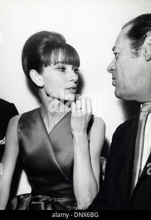 21 oct., 1965 - Audrey Hepburn.La presse réception a eu lieu à l'Hôtel Savoy pour certaines des stars de la version cinématographique de My Fair Lady 1965.Fourni par Photos, inc.(Image Crédit : © Globe Photos/ZUMAPRESS.com) Banque D'Images