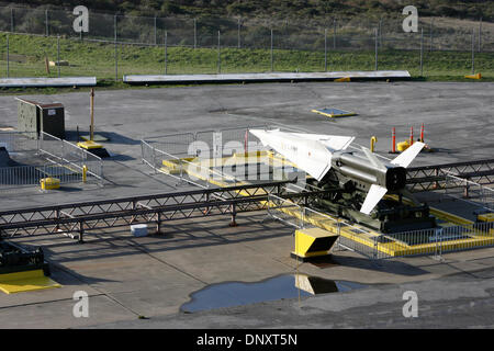Dec 28, 2005 ; Marin Headlands, CA, USA ; dans ce qui est aujourd'hui le Golden Gate National Recreation Area, un système de missiles de défense aérienne Nike site (SF-88) est un rappel de la forte présence militaire que, jusqu'à récemment, n'a pu être trouvée dans la région de la baie de San Francisco. Cette Nike Hercules (M6) aurait été de missiles équipés d'une T45 625 livres, ou la fragmentation de l'ogive explosive Banque D'Images