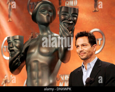 Jan 05, 2006 ; Los Angeles, CA, USA ; acteur BENJAMIN BRATT annonce les nominés pour la 12e édition annuelle des Screen Actors Guild Awards. La SAG Awards aura lieu le 29 janvier 2006. Crédit obligatoire : Photo par Armando Arorizo/ZUMA Press. (©) Copyright 2006 by Arorizo Banque D'Images