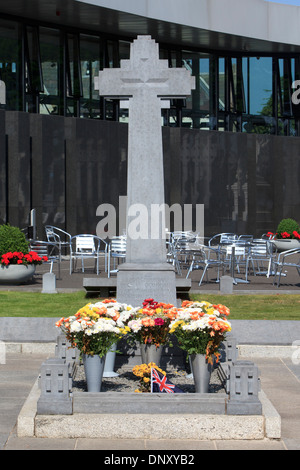 Tombe du leader révolutionnaire Irlandais Michael Collins (1890-1922) au cimetière Glasnevin à Dublin, Irlande Banque D'Images