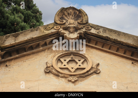 Étoile de David Symbole à Synagogue de Rome Banque D'Images