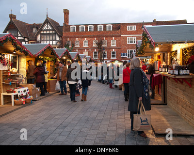 Marché de Noël de Salisbury Wiltshire England UK Banque D'Images