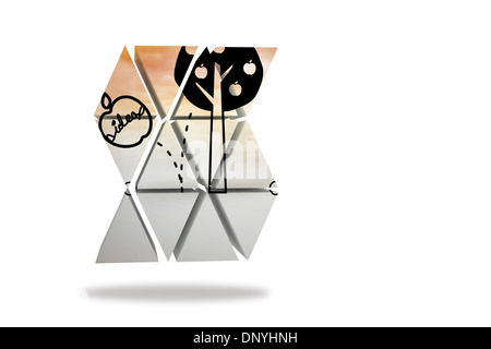 Idea Tree on abstract screen Banque D'Images