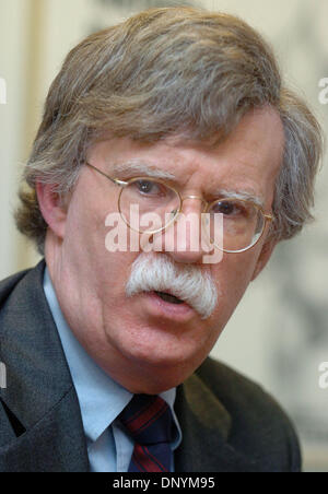 Feb 03, 2006 ; New York, NY, USA ; John R. Bolton, actuel ambassadeur des États-Unis à l'Organisation des Nations Unies. Crédit obligatoire : Photo par Bryan Smith/ZUMA Press. (©) Copyright 2006 par Bryan Smith Banque D'Images