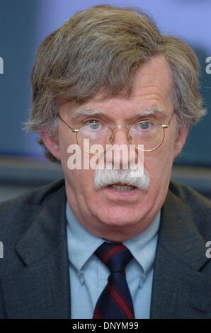 Feb 03, 2006 ; New York, NY, USA ; John R. Bolton, actuel ambassadeur des États-Unis à l'Organisation des Nations Unies. Crédit obligatoire : Photo par Bryan Smith/ZUMA Press. (©) Copyright 2006 par Bryan Smith Banque D'Images