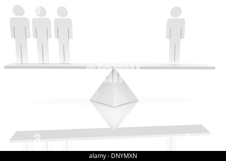 D'écailles blanches de figures humaines Banque D'Images