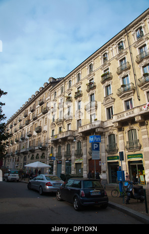 Piazza Emanuele Filiberto square Quartier Quadrilatero Romano centre de Turin Piémont Italie Europe Banque D'Images