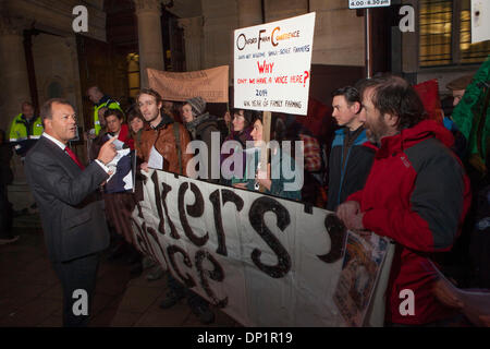 Landworkers est l'Alliance des petits agriculteurs à l'attention de la grande entreprise agroalimentaire Agriculture Oxford Conference Banque D'Images