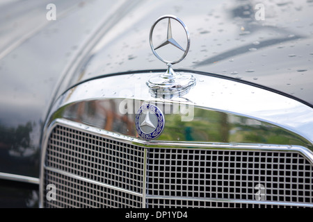 Grille de radiateur, Mercedes-Benz W110, 1962, vintage car Banque D'Images