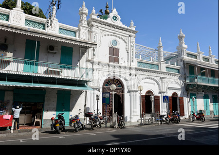 Jummah Masjid est une mosquée à Port Louis qui date des années 1850, l'île Maurice. Banque D'Images