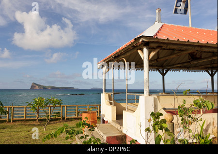 L'île de Coin de Mire vu à Cap Malheureux, Ile Maurice. Banque D'Images