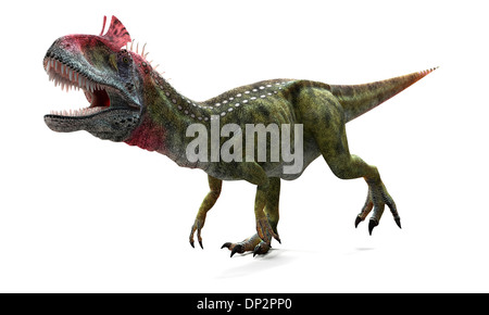 Cryolophosaurus dinosaur, artwork Banque D'Images