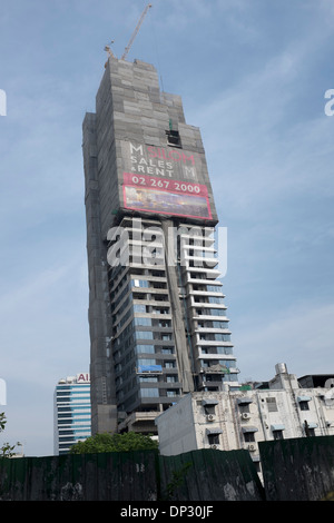 M Bloc appartement Silom Bangkok Site Construction Development Banque D'Images