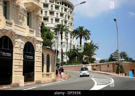 MONACO, MONTE CARLO - Juillet 07, 2008 : Deuxième tour course de Formule 1 de l'Avenue d'Ostende à l'Avenue de Grande-Bretagne. Banque D'Images