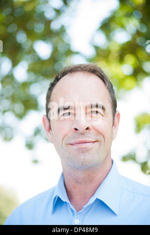 Portrait of Businessman Outdoors, Mannheim, Baden-Wurttemberg, Germany Banque D'Images