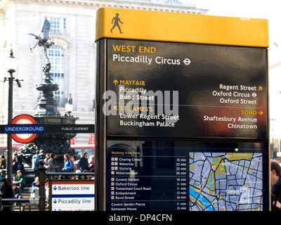 Piccadilly Circus Underground London England Banque D'Images