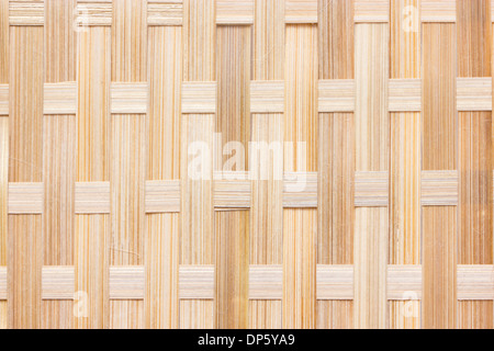 Le bambou tissés texture background. Banque D'Images