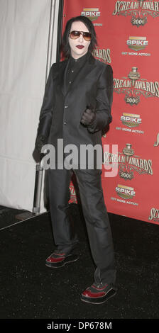 Oct 07, 2006 ; Los Angeles, CA, USA ; Interprète Marilyn Manson au Spike TV's 'Scream Awards 2006' arrivants lieu au Pantages Theatre. Crédit obligatoire : Photo par Paul Fenton/ZUMA KPA.. (©) Copyright 2006 by Paul Fenton Banque D'Images