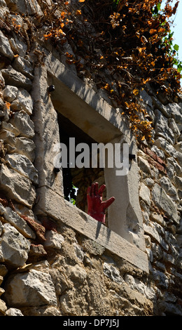 Vieux village de pêcheurs Plomin Istrie Croatie détails Banque D'Images