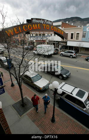 Oct 20, 2006 ; Denver, CO, USA ; Scenics de Golden Colorado, une petite ville en dehors de Denver Colorado qui est bien connu pour être l'accueil de la brasserie Coors. C'est à sud sur Washington Street. Crédit obligatoire : Photo par Sean M. Haffey/San Diego Union-Tribune/ZUMA Press. (©) Copyright 2006 par San Diego Union-Tribune Banque D'Images