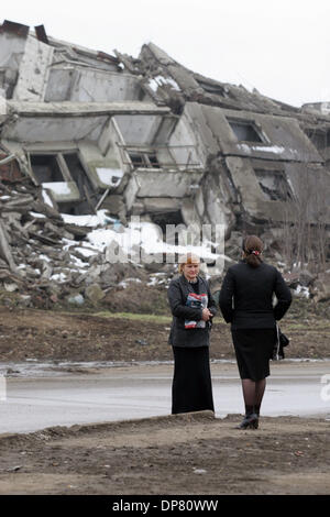 Grozny - Tchétchénie - capitale de l'état tchétchène est toujours en ruine.(Image Crédit : © PhotoXpress/ZUMA Press) RESTRICTIONS : l'Amérique du Nord et du sud de l'homme SEULEMENT ! Banque D'Images