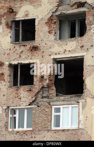 Grozny - Tchétchénie - capitale de l'état tchétchène est toujours ruiné.endommagé, dans le centre de Grozny.(Image Crédit : © PhotoXpress/ZUMA Press) RESTRICTIONS : l'Amérique du Nord et du sud de l'homme SEULEMENT ! Banque D'Images