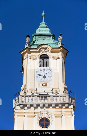 Ancien hôtel de ville de Hlavne Nam (place principale), Bratislava, Slovaquie Banque D'Images