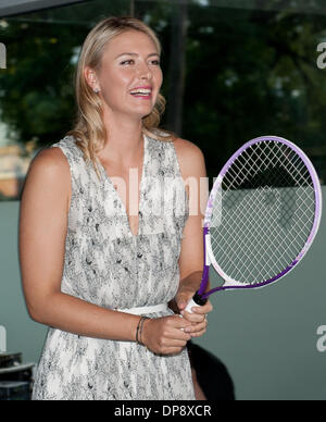 Melbourne, Australie. Jan 9, 2014. Maria Sharapova de Russie assiste à un événement médiatique de l'avant de l'Open d'Australie 2014 à Melbourne, Australie, le 9 janvier 2014. Credit : Bai Xue/Xinhua/Alamy Live News Banque D'Images