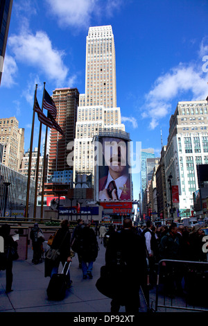 Manhattan au 33e Rue et 7e Avenue, New York, NY, États-Unis d'Amérique, USA Banque D'Images