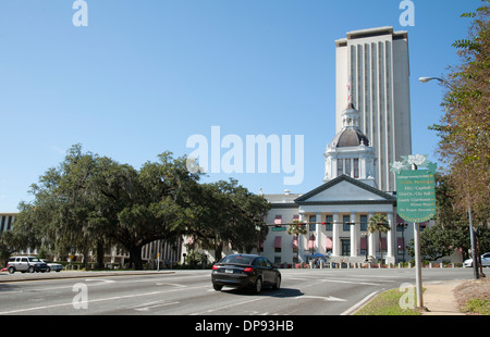 Capitol historique bâtiments dans le centre-ville de Tallahassee, Floride, USA Banque D'Images