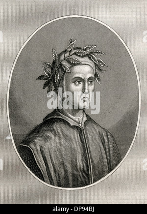 Dante Alighieri, poète italien Banque D'Images