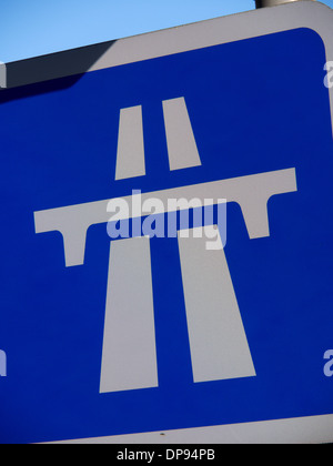 Signalisation routière pour la jonction 28 de la mi près de Chesterfield dans le Derbyshire UK Banque D'Images