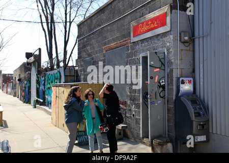 Roberta's pizza restaurant à East Williamsburg Brooklyn Banque D'Images