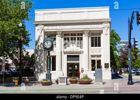 La première succursale de la Banque nationale Zions on Main Street dans le centre-ville de Salt Lake City, Utah, USA Banque D'Images