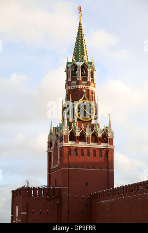 Sauveur Gate Tower au Kremlin, Moscou Banque D'Images