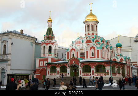 La Cathédrale de Kazan sur la Place Rouge, Moscou Banque D'Images