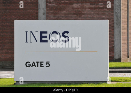 Ineos usine pétrochimique signe (Porte 5) Grangemouth, Ecosse, Royaume-Uni Banque D'Images