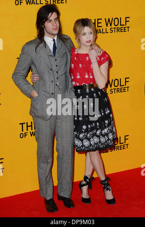 Londres, Royaume-Uni. Jan 9, 2014. Peaches Geldof ; Thomas Cohen arrive à la première UK - le loup de Wall Street à Leicester Square à Londres, 9 janvier 2014. Credit : Voir Li/Alamy Live News Banque D'Images