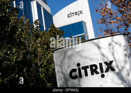 Le siège de Citrix Systems à Santa Clara, en Californie. Banque D'Images