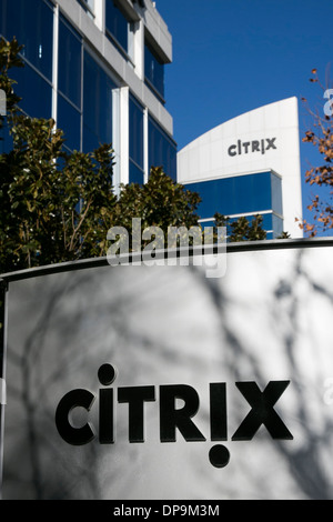 Le siège de Citrix Systems à Santa Clara, en Californie. Banque D'Images