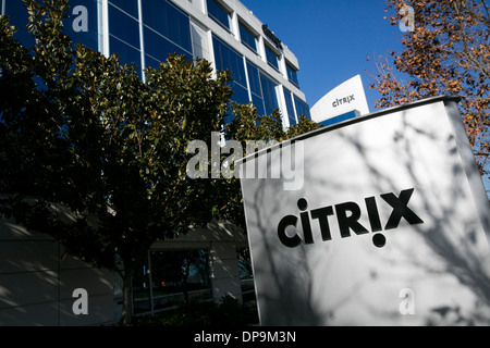 Le siège de Citrix Systems à Santa Clara, en Californie. Banque D'Images