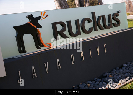 Le siège de Ruckus Wireless à Sunnyvale, Californie. Banque D'Images