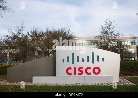 Le campus de l'administration centrale de Cisco Systems à San Jose, Californie. Banque D'Images