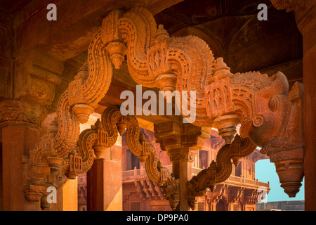 Fatehpur Sikri est une ville et un conseil municipal dans la région d'Agra dans l'état de l'Uttar Pradesh, Inde Banque D'Images