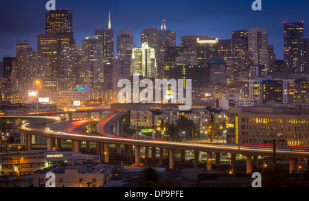 Potrero Hill est un quartier résidentiel de San Francisco, Californie Banque D'Images