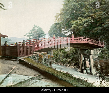 Pont sacré, Nikko, Japon Banque D'Images