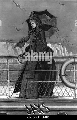 Publicité pour la robe de deuil de Jay 1888 Banque D'Images